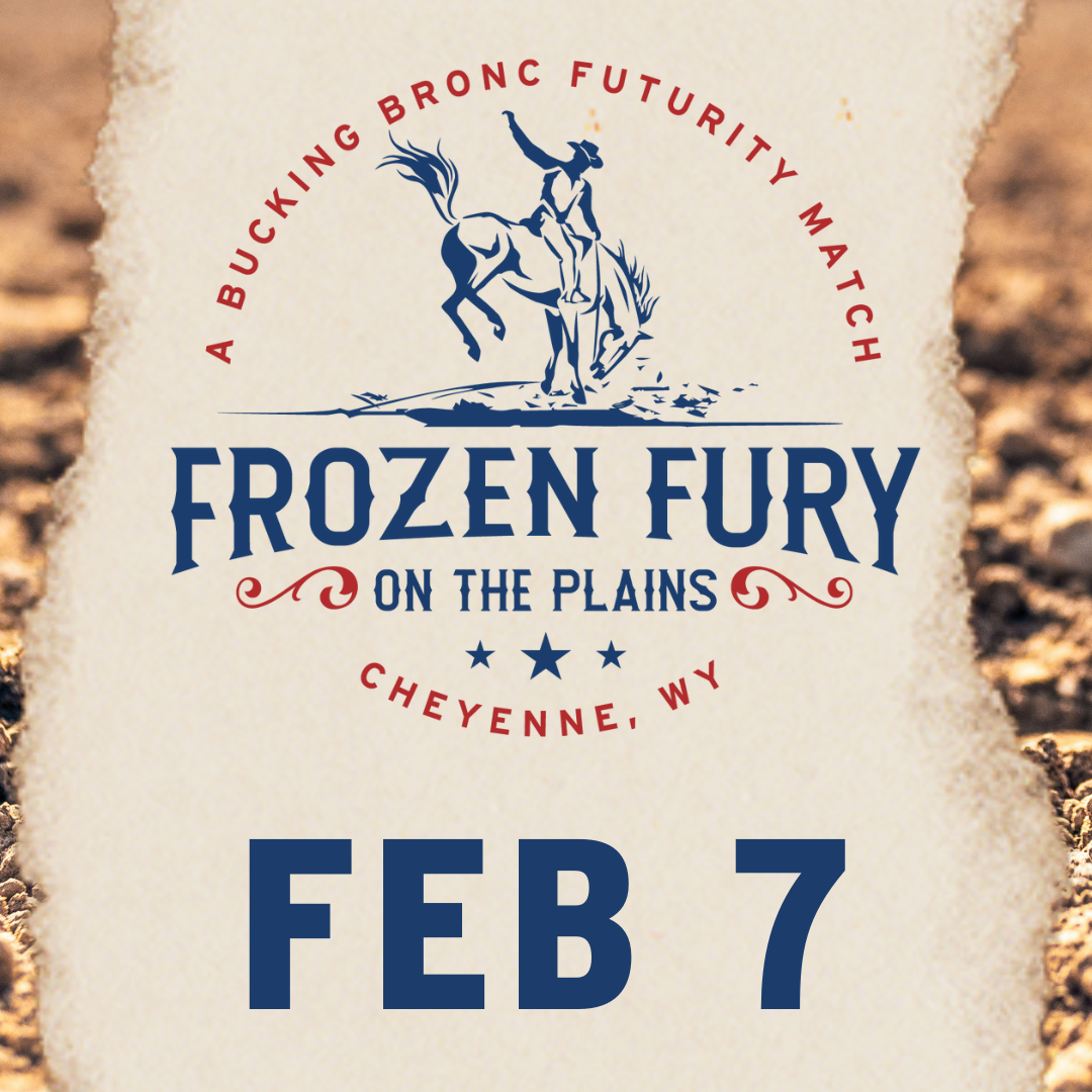 High-energy bucking bronc action featured in the Frozen Fury on the Plains event in Cheyenne, Wyoming.