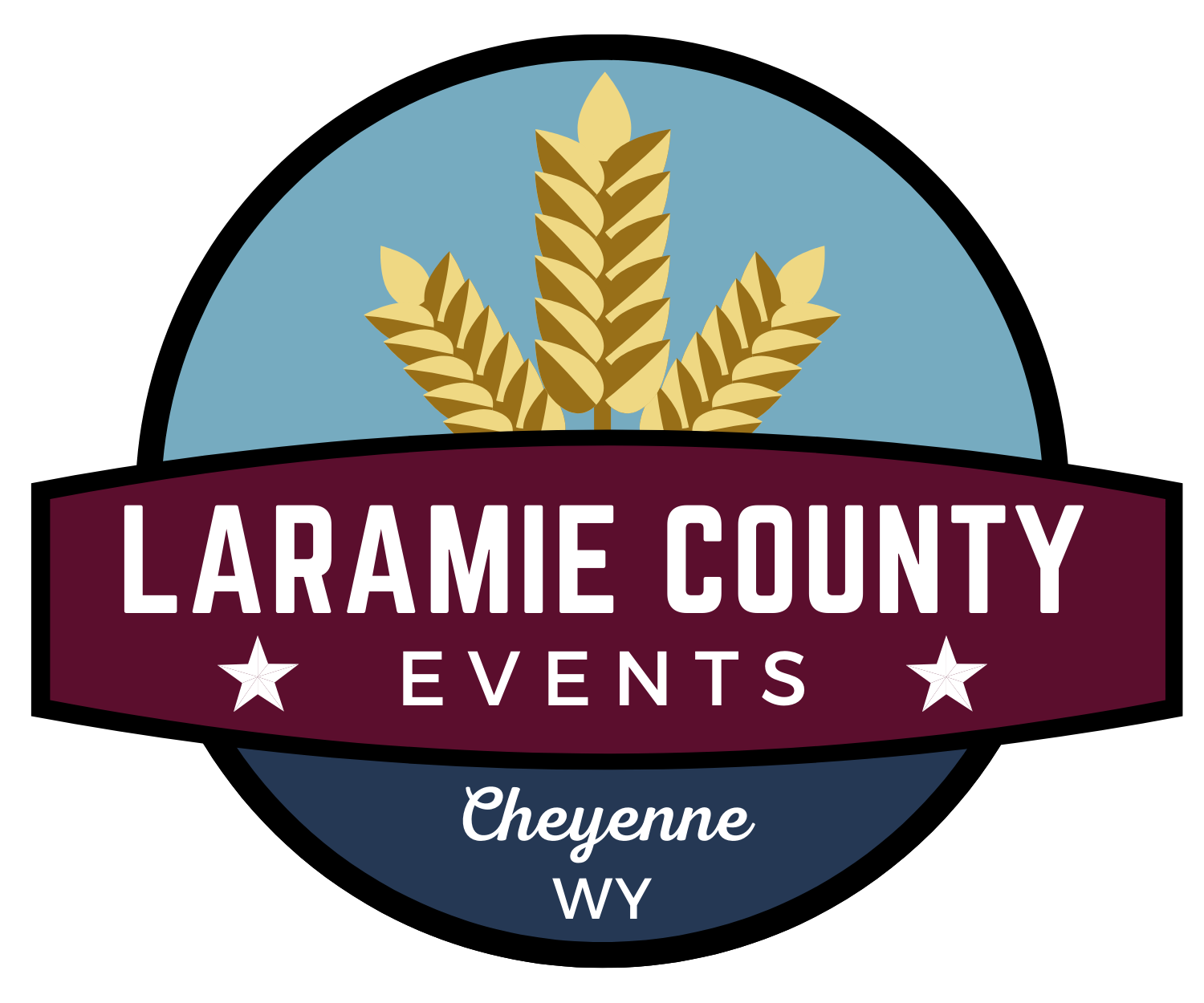 Laramie County (Large with White Border)